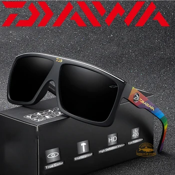 Daiwa Polarizirana Night Vision Pilotni Ribolov sončna Očala za Moške Retro Moška sončna Očala Za Moške UV400 Luksuzni Ogledalo Odtenki Oculos