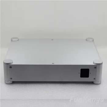 DIY Ojačevalnik Aluminija Zaobljena Ohišja Preamplifier DAC Amp Primeru Dekoder Cev AMP Ohišje Polje Slušalke 3206