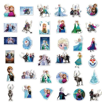 100 kozarcev Disney Zamrznjene Princesa Risanke Nalepke Kitara Prtljage Nepremočljiva Nalepke Skateboard Laptop Tiskovine Stikers Otroci Igrače