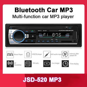 Nov prihod 12V 1 din en Avto Stereo daljinski upravljalnik FM Radio, MP3 Predvajalnik Podporo Telefonom Bluetooth, USB/SD glasbe