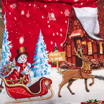 49 Visoke Kakovosti Božič Santa Claus Tiskanja Posteljnina Nabor 3Pcs Rjuhe Kritje Prevleke Twin Polno Tolažnik Posteljo Darilo Za Otroka