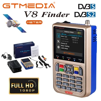 GTMEDIA V8 FINDER METER Sat Finder HD 1080P satfinder DVB-S2/S2X Podpira spektra ACM ACM+ lokacija satelitski signal lnb