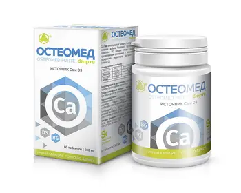 Osteomed Forte 60 kapsul. Inovativne vitamin-mineralni kompleks, za obnovo in krepitev kostnega tkiva.