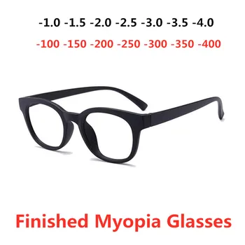 Črno Siva Unisex Recept Kratkovidan Očala z Končal Kratkovidnost Očala Okvirji PC -1.0 -1.5 -2.0 -2.5 -3.0 -3.5 -4.0