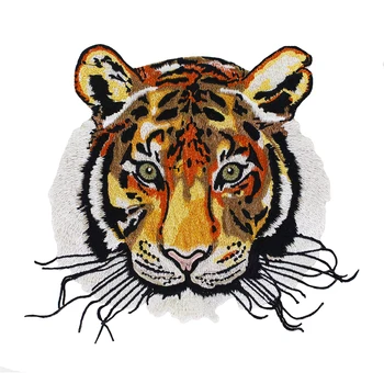 Tiger Glavo Leopard Jagode Volk Obliži Vezenje Aplicirano za Oblačila Okraski za Živali Appliques Šivanje Značko TH1601