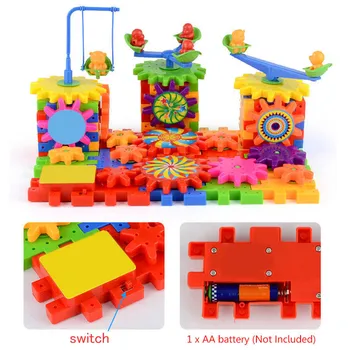 81 Kos Plastike Električna Orodja 3D Puzzle Gradnjo Kompleti Opeke Izobraževalne Igrače Za Otroke, Otroci Darila