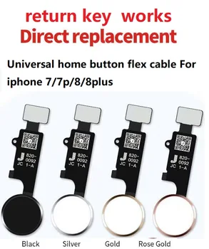 3. generacije Univerzalni Gumb za Domačo stran Flex kabel vrniti ključ dela za iPhone 7 7 plus 8 8 plus