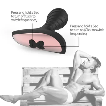 BLACKWOLF Brezžični Daljinski upravljalnik Analni Vibrator Butt Plug Moški Prostate Massager Teleskopsko Dildo Vibratorji Sex Igrače za Pare