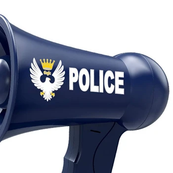 Horn Zvočnikov Vlogo Igra Igrače na Baterijski Pogon Policija Megafon Policija Cosplay Set za Otroke Otrok