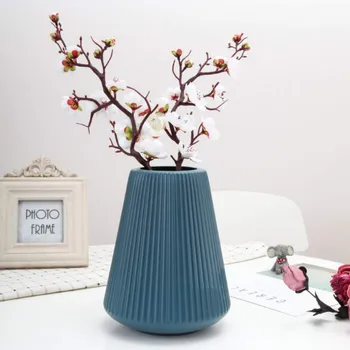 Nordijska Plastičnih Vaza Roza Bela Imitacije Jardiniere Keramični Cvetlični Lonec Cvetlični Košarico Vaza Dekoracijo Doma Dekoracijo
