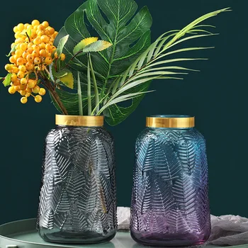2020 Luksuzni Lahek Preprost Steklene Vaze Pregleden Zelenih Rastlin Hydroponic Oprema Doma Dekor