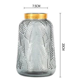 2020 Luksuzni Lahek Preprost Steklene Vaze Pregleden Zelenih Rastlin Hydroponic Oprema Doma Dekor