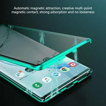 Swalle Anti Peep Zasebnosti Magnetni Stekla Primeru Telefon Za Samsung Galaxy S9 S10 Plus Dvojno Stransko Steklo Magnet Primeru Za Note8 9 10