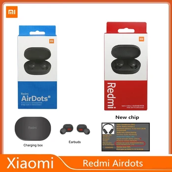 Xiaomi Redmi AirDots 2 TWS Brezžične Bluetooth Slušalke Original Redmi Airdots S Mi Pravi Brezžični Čepkov v Uho, Stereo Zvočnik