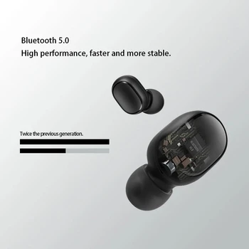 Xiaomi Redmi AirDots 2 TWS Brezžične Bluetooth Slušalke Original Redmi Airdots S Mi Pravi Brezžični Čepkov v Uho, Stereo Zvočnik