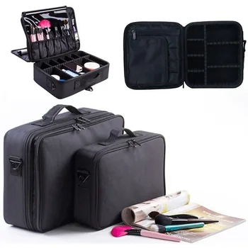 New visoke kakovosti profesionalni prazno ličila organizator potovanja kozmetični primeru velike zmogljivosti za shranjevanje vrečko kovčki