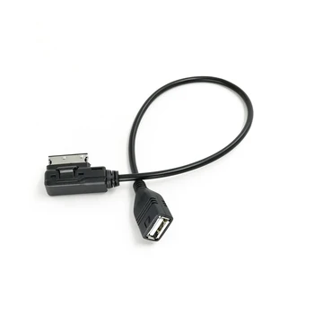 AMI na USB Kabel Glasbe Medijev v Adapter za VW Golf Jetta Audi A3 A4 A5 A6 A8 V5 V7 V8 A4L A6L