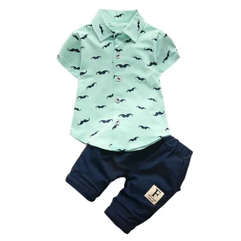 Baby fantje poletni kompleti oblačil malčka, moda bombaž majica+hlače, hlače z oprsnikom 2pcs trenirke za bebe fantje dojenčka poroka obleke