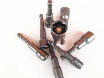 8pcs Meritev 6 mm-13mm Magnetni Matica Voznik Nastavi Socket Adapter Hex Drill Bit Električni Izvijač Vtičnico Matica Setters Voznik Bitov