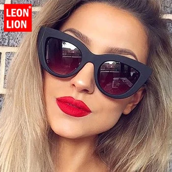 LeonLion 2021 Letnik Luksuzni Cateye sončna Očala Ženske Candy Barve Leče, Očala, Classic, Retro Prostem Oculos De Sol Feminino UV400