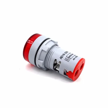 22 MM LED Ac Digitalni Dvojni Zaslon Voltmeter Ampermeter Napetosti tok Amper Meter Kazalnik Signala Opozorilne Luči 60-500V 0-100A