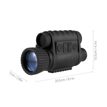 Infrardeči Night-Vision Oko 6X50 Zoom Nočno Vizijo Očala 350M Razdalja Noč Gledal Opazovanje in Digitalnih Ir Lov D