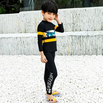 Dolge Rokave Otroci Wetsuits Potapljaške Obleke za Dečke/Deklice, Otroci Izpuščaj Straže 3 Kosov Deskanje Plavati 2019 Mujer Baby Plaža Obrabe