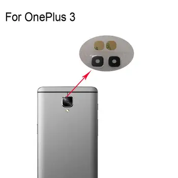 Original Novo Za OnePlus 3 Vzvratno Kamero Nazaj Steklo Objektiv Za OnePlus 3 Popravila Rezervnih Delov Za OnePlus3