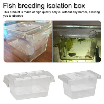 Ribji Zarod Polje Plemenskih Valilnica Hiša Baby Akvarijske Ribe Valilnica Inkubator Imetnik Izolacijo, Neto Fish Tank Inkubator Škatle