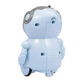 1pcs Inteligentni Mini Žep Robot Sprehod Glasbo, Ples Svetlobe govora Pogovor Ponovite Pametni Otroci Interaktivna Igrača