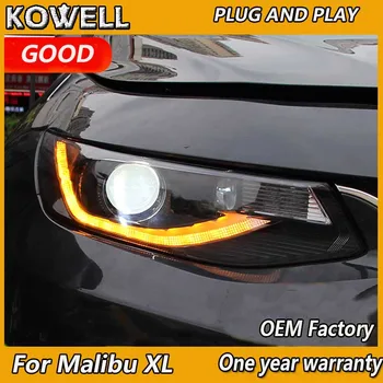 Avto Styling za Chevrolet Malibu XL 2017-2018 LED Žarometi ZA Malibu XL žarometa z LED DRL+Dinamično vključite signal, Bi-xenon objektiv