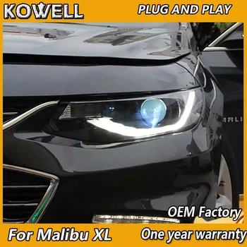 Avto Styling za Chevrolet Malibu XL 2017-2018 LED Žarometi ZA Malibu XL žarometa z LED DRL+Dinamično vključite signal, Bi-xenon objektiv