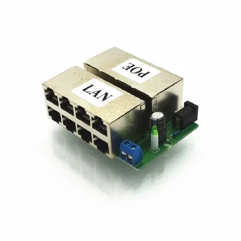 4 LAN+4 POE (8 LAN+8 POE) Vrata Pasivne adapter Pin Power Over Ethernet Modul, PoE Injektor DC 9-48V IP Kamero PoE ESCAM S3 S4