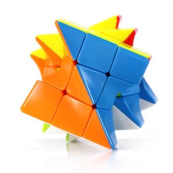 FanXin 3x3 Torsion Magic Cube Coloful Twisted Kocka Puzzle Igrača Izobraževalne Igrače Za Otroke Challange - Barvita