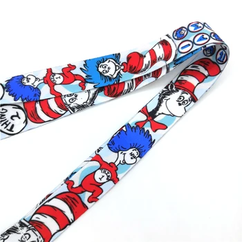 12Pcs Dr. Seuss risanka vrvica za ključe ovratni trak tkanine značko imetnik telefona keychain ogrlica opremo tkanine traku
