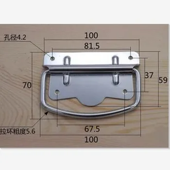 4pcs Novo Polje vrsta obroča zlaganje prtljage ročaj Orodje kovčki Oprema za kabinet izvlecite predal gumbi strojne opreme