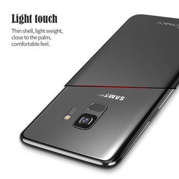 Za Samsung S9 Plus Primeru IPAKY blagovne Znamke Luksuzni Kaljeno Steklo PC Hibridni Primeru Coque Shockproof Ohišje za Samsung Galaxy S9 Primeru