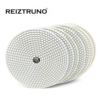REIZTRUNO 7 palčni Diamantno poliranje 180mm granit polirni disk za kotni brusilnik,Bela barva, poliranje,Dolgo Življenje