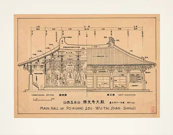 Liang Sicheng < Slika Kitajski Arhitekturno Zgodovino > Ročno Risanje Tradicionalnih Nit Zavezujoče Kitajski Starodavne Arhitekture Knjiga