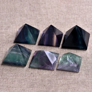 1PC naravnih fluorite piramida kristalno točke zdravljenja kristalno naravnega kamna mineral darilo doma študija dekoracijo brezplačna dostava