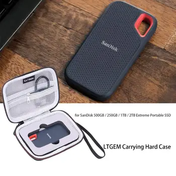 LTGEM Primeru Težko za SanDisk 500 GB / 250 GB / 1TB / 2TB Izjemno Prenosni SSD (SDSSDE60) - Potovanja Zaščitna torbica