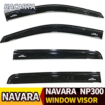 Okno avtomobila Deflektor Vizir Za Nissan Navara Meje 2016 2017 2018 2019 NP300 D23 BLACK sun vizir