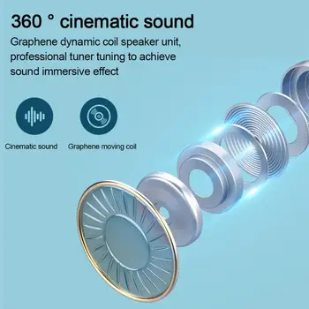 2020 Novo TWS Bluetooth 5.0 Slušalke S Polnjenjem Polje Brezžične Slušalke Hifi Stereo Šport Nepremočljiva Čepkov Slušalke Z Mikrofonom