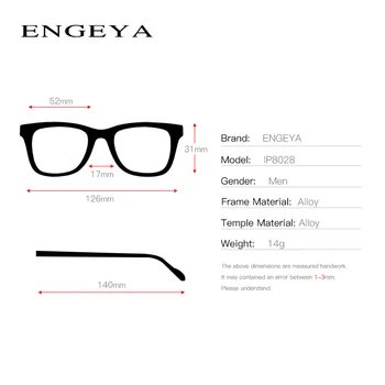Optični Jasno Rimless Okvir Pregledna Očala Za Kratkovidnost Računalnik Očala Moških Recept Za Očala Očala Edinstveno Ročico#8028
