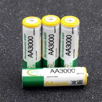 AA Baterija za ponovno Polnjenje Veliko Moč, Visoko Gostoto AA 3000mAh Polnilne Baterije AA LR6 HR6 družbe kaa, Ni-MH Celice