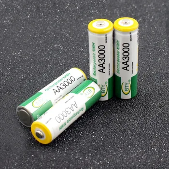 AA Baterija za ponovno Polnjenje Veliko Moč, Visoko Gostoto AA 3000mAh Polnilne Baterije AA LR6 HR6 družbe kaa, Ni-MH Celice