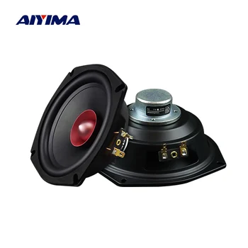 AIYIMA 2Pcs pasov 5,25-Palčni Full Range Zvočnik Enoto Bluetooth Zvočnik 4 8 Ohm 40W Bullet Zvok HI-fi Zvočnika za Domači Kino Zvok DIY