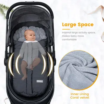 Orzbow Dojenčka Ekstrakta Sredstev Novorojenčka Spalna Vreča Za Voziček Baby Sleepsacks Footmuff Pozimi Toplo Prostem Baby Cocoon 0-12M