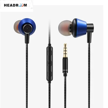 HEADROOM MS19 in-ear Slušalke z Mikrofonom Šport Slušalke Ženske Človek Hrupa Preklic Dinamične Stereo Bas Slušalke za Računalnik
