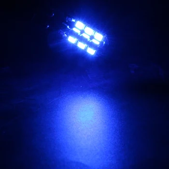 20pcs 1.8 W T10 Canbus 2835 24 SMD LED Žarnice, BREZ NAPAKE Avto Zemljevid Žarnice registrske Tablice Instrument za Branje Osvetlitev 12V Bela Modra